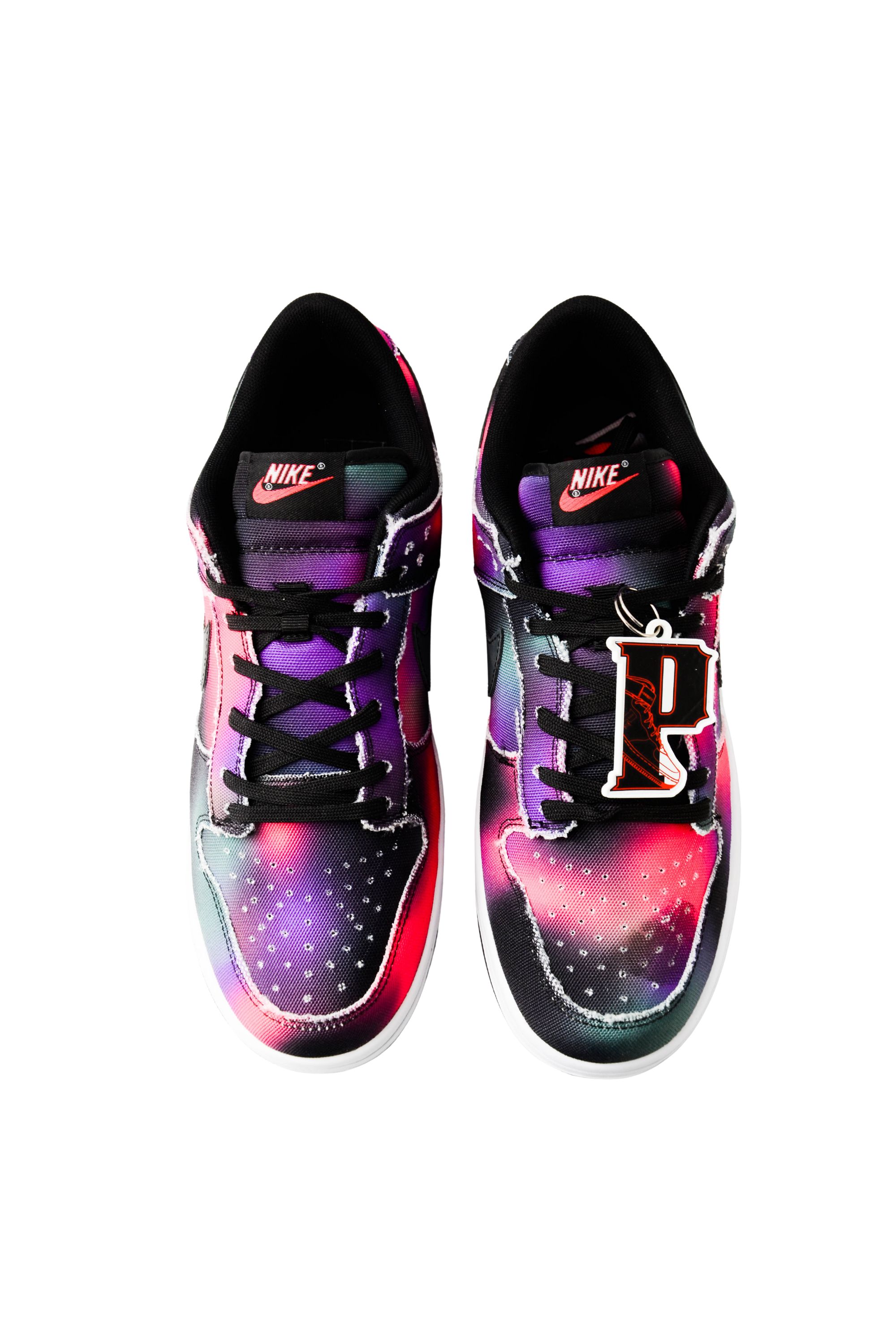Nike Dunk Low Graffiti \"Pink/Black\" 美品 Nike Dunk Low Graffiti Pink – Edição Limitada Arte de Rua